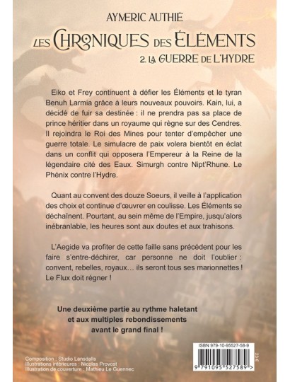 Les Chroniques des Éléments T2 - La Guerre de l'Hydre